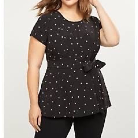 Lane bryant polka dot shirt Clearance